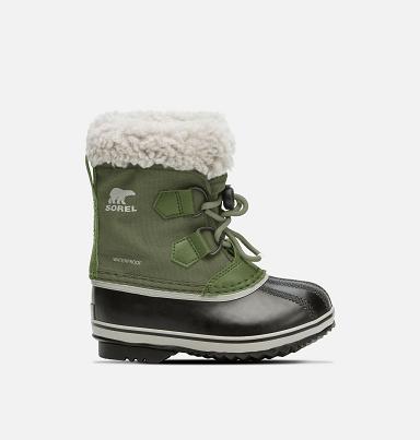Sorel Yoot Pac Boots UK - Kids Boots Green (UK613847)